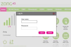 Zong Router Login