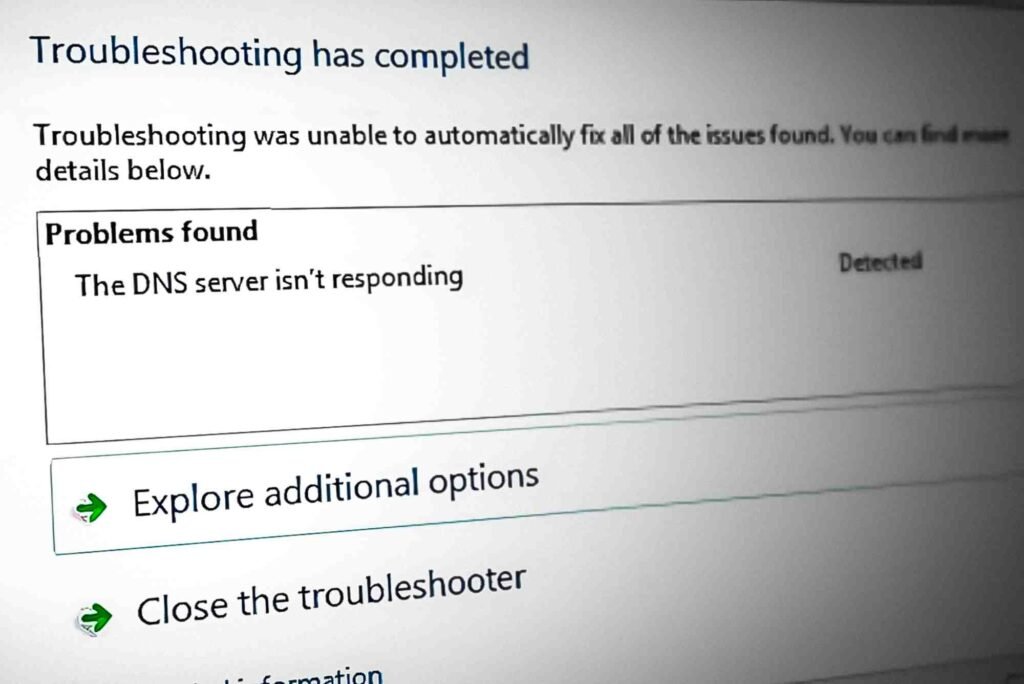 How To Fix No DNS Server Available Error